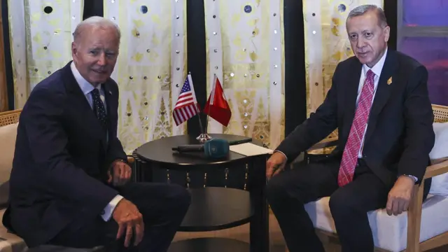 A﻿BD Başkanı Joe Biden ve Cumhurbaşkanı Recep Tayyip Erdoğan