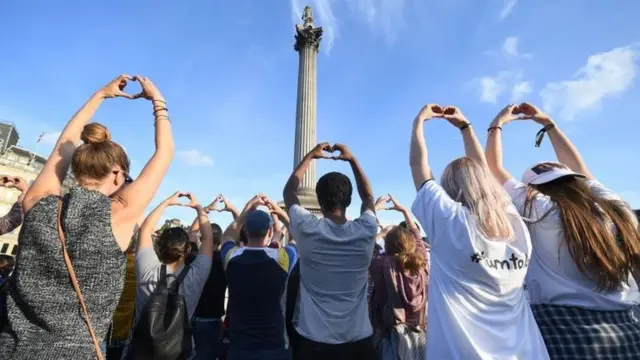 Homenaje en Trafalgar Square