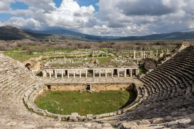 Aphrodisias'taki tiyatro.