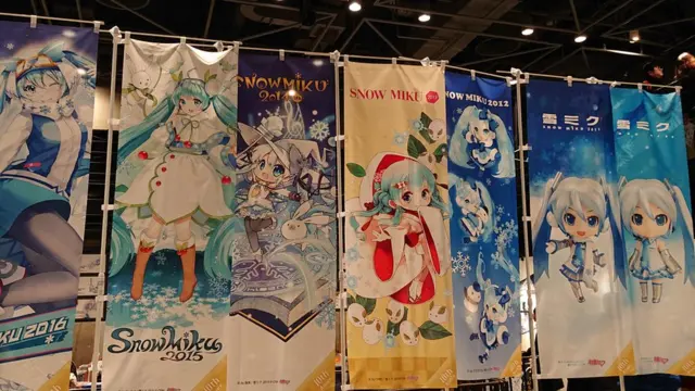 Carteles de Hatsuke Miku en Japón