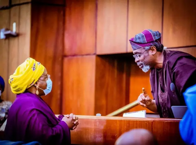 Aisha Buhari da Femi Gbajabiamila