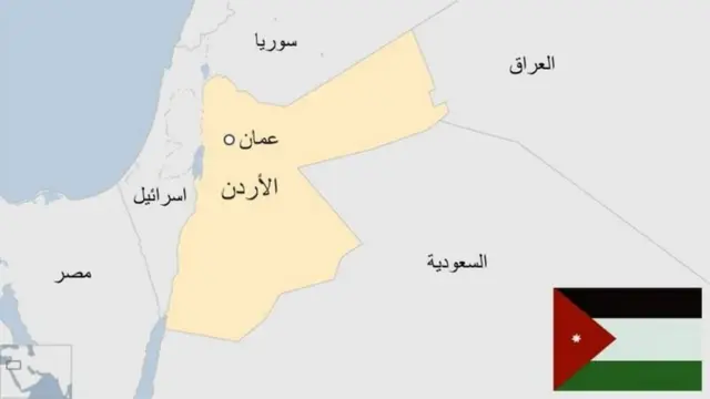 خريطة الأردن
