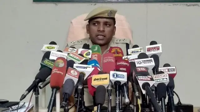 காவல் கண்காணிப்பாளர் பாண்டியராஜன்.