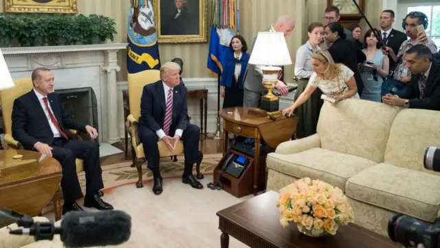 Trump Erdoğan Oval Ofis'te
