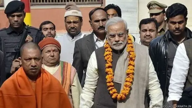 योगी आदित्यनाथ और नरेंद्र मोदी