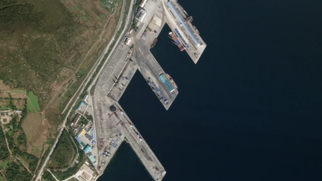 미국의 민간위성 기업 플래닛 랩스 PBC가 지난 10월 2일 촬영한 북한 나선항 모습