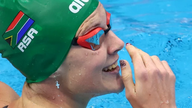 La nageuse sud-africaine Kaylene Corbett dans la piscine des Jeux olympiques au Japon - Jeudi 29 juillet 2021