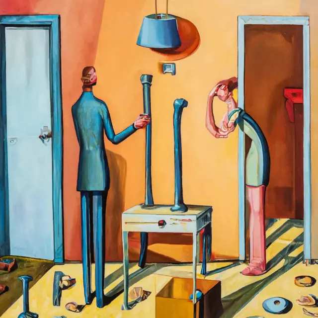 '빌리와 맘은 작은 사이드 테이블을 만들다 언쟁을 벌이고 이혼하기로 결정했다'