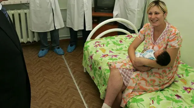 Experts say that Russian mothers may also be looking for a more soothing birthing experience outside their country