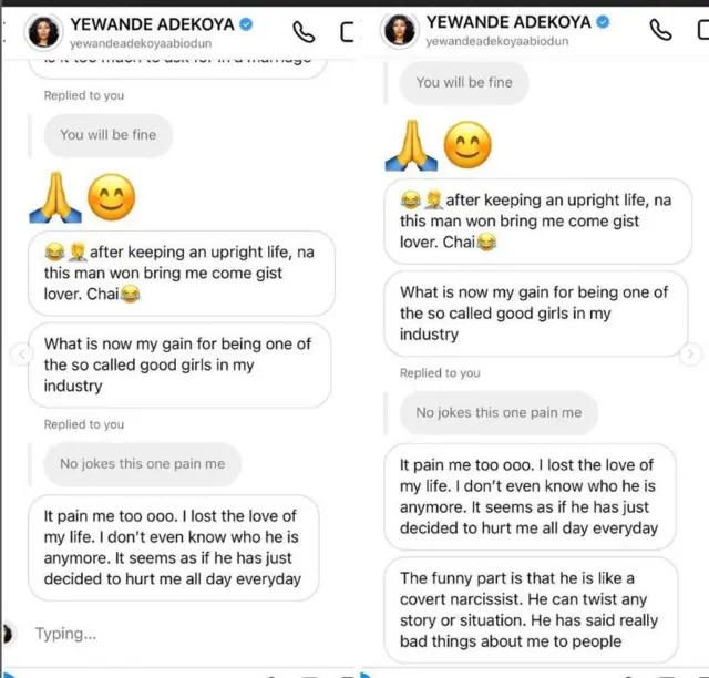 Awọn ọrọ ti Yewande sọ nipa igbeyawo rẹ