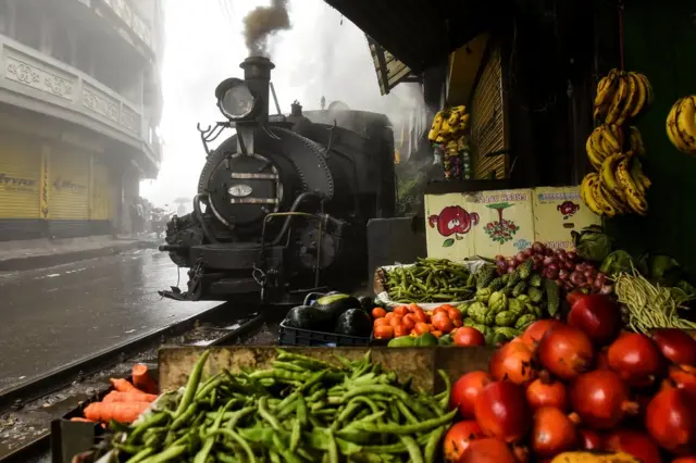 دو فٹ گیج کی ریل لائن پر چلنے والی ٹرین