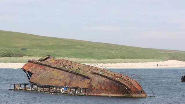 A block ship in Scapa Flow