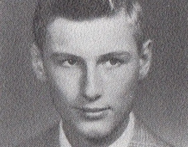 Roger Curry in his 1958 high school yearbook