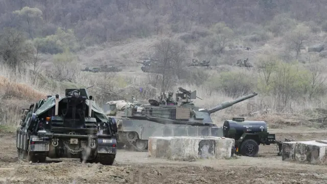 驻韩美军也在举行军事演习