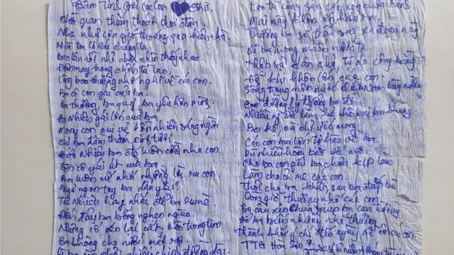 A letter from Bui Tuan Lam to his wife