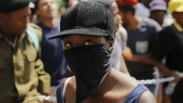 محتجون في جنوب إفريقيا