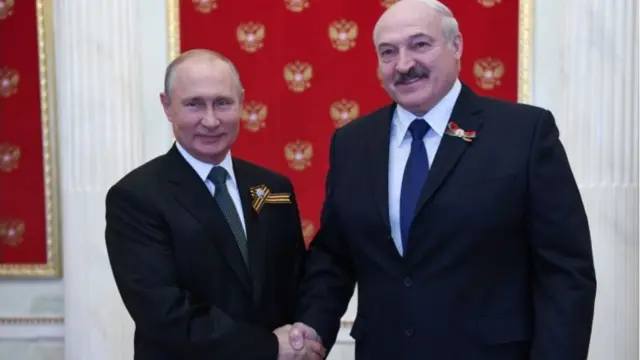 Путин и Лукашенко