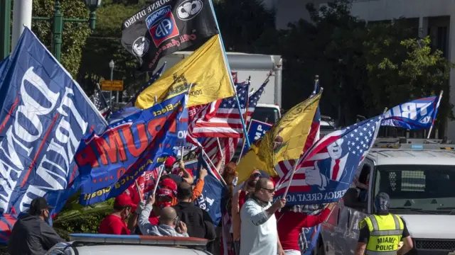 Cubanos pro Trump en Miami