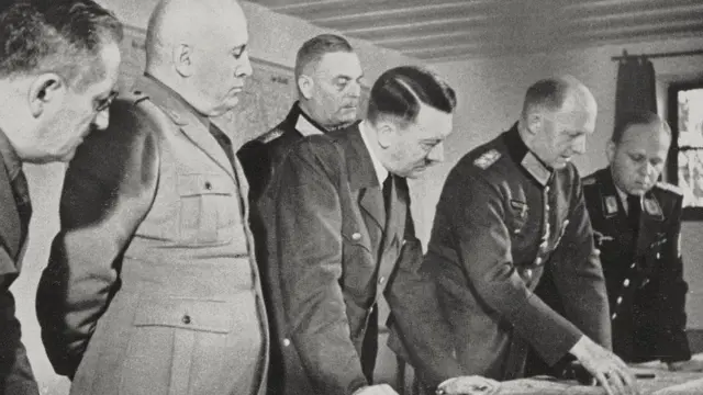 Hitler com Mussolini na Toca do Lobo