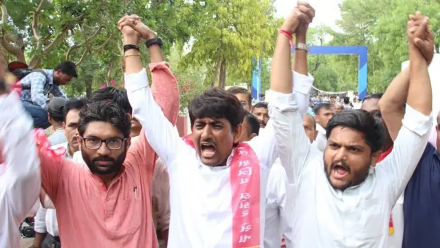 હાર્દિક પટેલ, જિગ્નેશ મેવાણી અને અલ્પેશ ઠાકોર