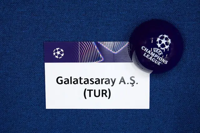 Galatasaray'ın kura topundaki ismi