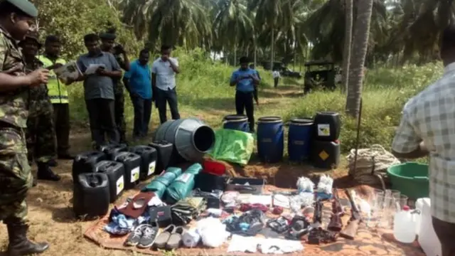 ਵਿਸਫੋਟਕਾਂ ਦੀ ਬਰਾਮਦਗੀ ਸਮੇਂ ਦੀ ਤਸਵੀਰ