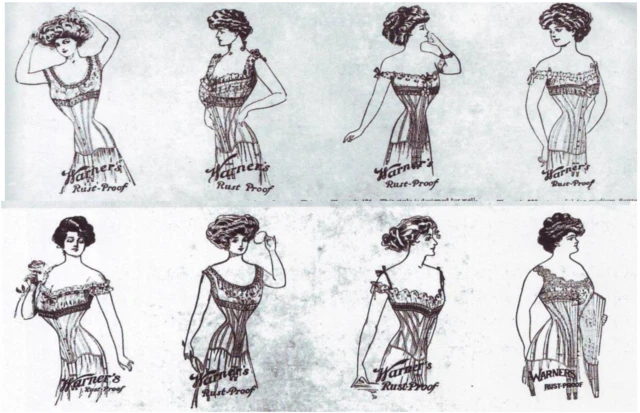 Different corset styles marketed in Ceylon 1910.