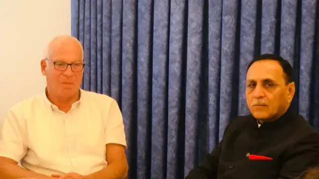 ઇઝરાયેલના કૃષિ-ગ્રામીણ વિકાસ મંત્રી ઉરી અરિયલ સાથે વિજય રૂપાણી