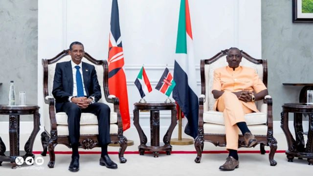 Hogganaan RSF Pirezidaantii Keeniyaa Wiliyaam Ruutoo waliin mari'atan