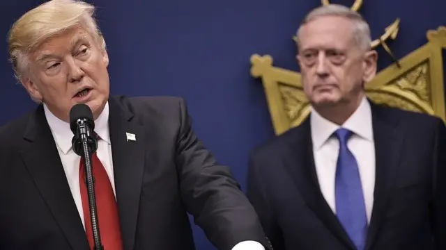 Дональд Трамп та Джеймс Маттіс