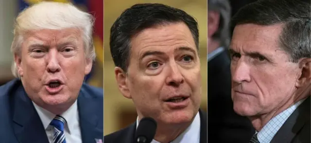 Trump, Comey y Flynn
