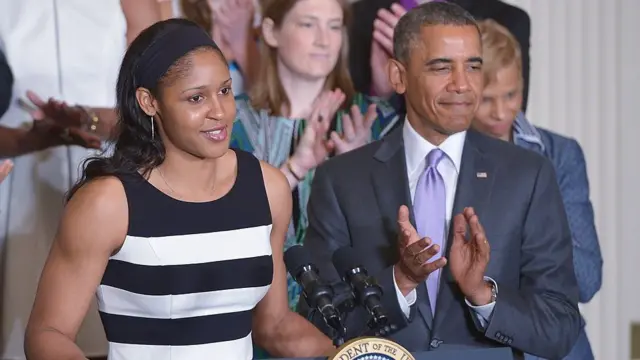 Maya Moore y Barack Obama
