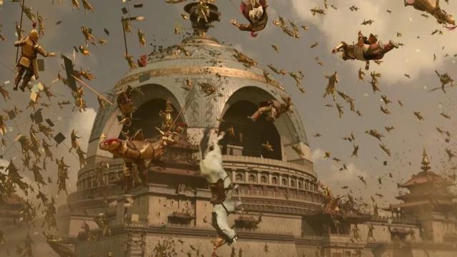 Cena do jogo de realidade virtual