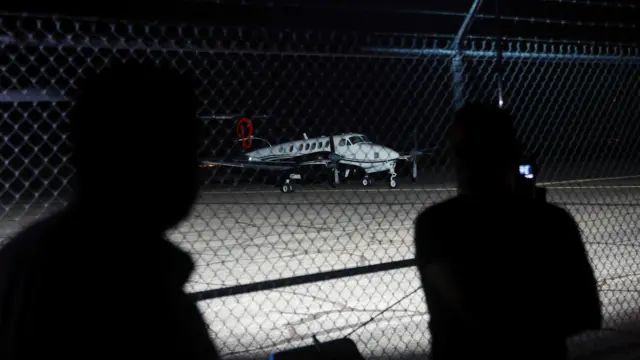 Zambada ve Guzman'ı taşıyan uçak.