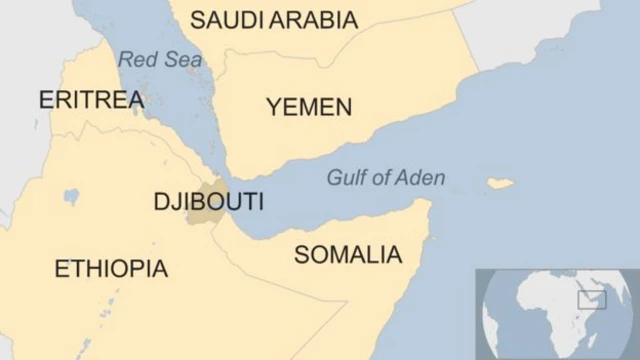 ජිබුති පිහිටා ඇත්තේ ඉතාම කාර්යබහුල නාවික ගමන් මාර්ගයකයි.