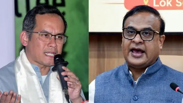 कांग्रेस के गौरव गोगोई (बाएं) और बीजेपी के हिमंता विसव सरमा (दाएं) 
