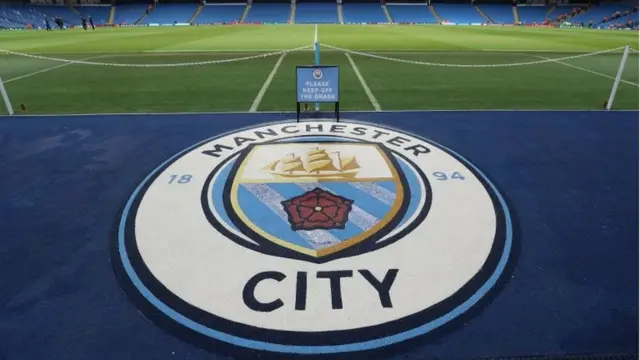 Un logo del Manchester City