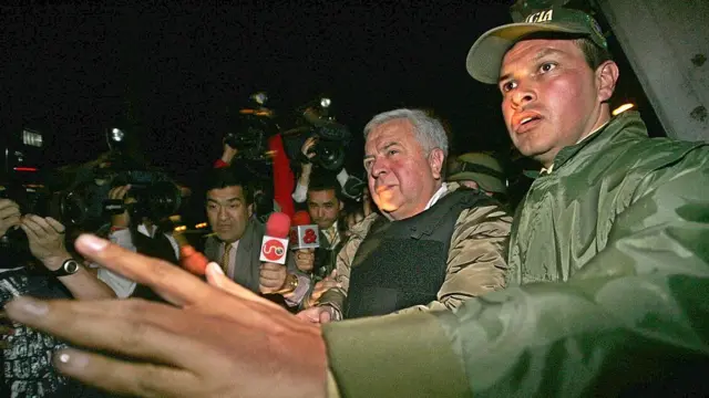 El exlíder del cartel de Cali Gilberto Rodríguez Orejuela en su detención