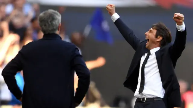 Di FA Cup na di first domestic trophy wey Italian Antonio Conte go win for England