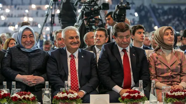 Semiha ve Binali Yıldırım ile Ahmet ve Sare Davutoğlu