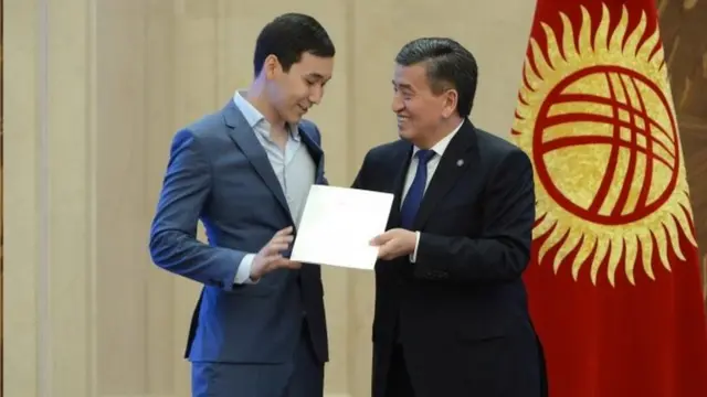 Өмүрбек Бабановдун уулу Нурэмир Бабанов.