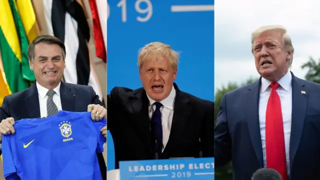 Bolsonaro, Boris Johnson e Trump