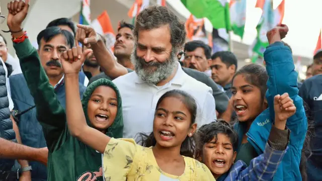 भारत जोड़ो यात्रा के दौरान राहुल गांधी