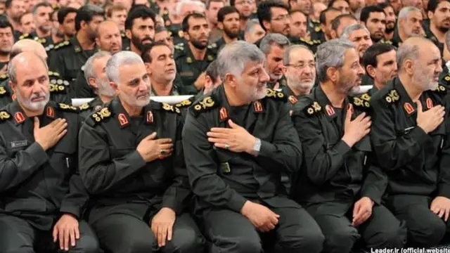 فرماندهان سپاه پاسداران سینه زنی