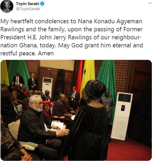 Twitter/ Toyin Saraki