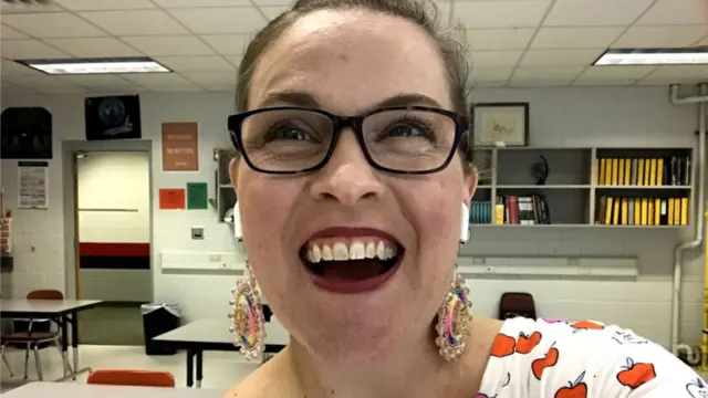 Sarah Ott in her classroom