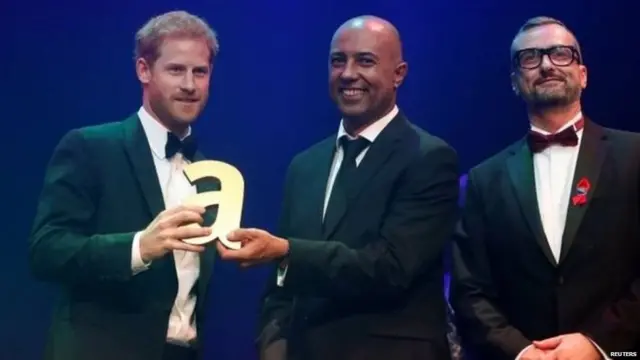 The award was presented by Ian Walker and Julian La Bastide, who had both met the princess
