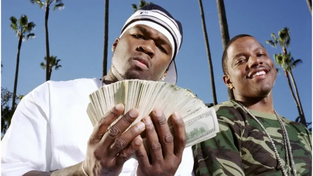 Ma$e (right) pictured with 50 Cent