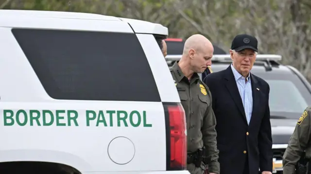 El presidente Joe Biden en Brownsville, Texas, Estados Unidos, el 29 de febrero de 2024.