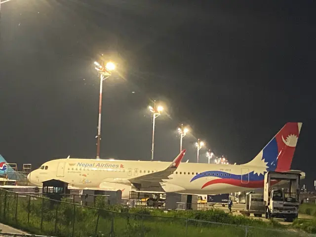 नेपाल वायुसेवा निगमको जहाज